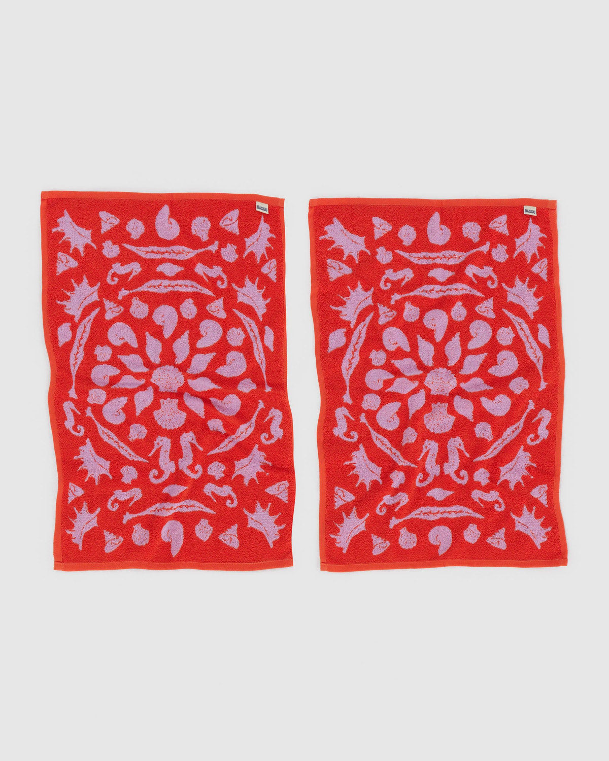Hand Towel Set of 2 Sea Shells
