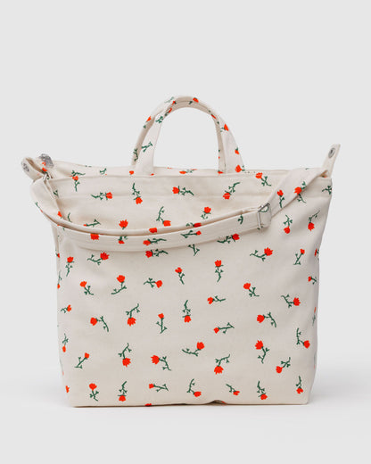 Horizontal Zip Duck Bag Painted Wildflower