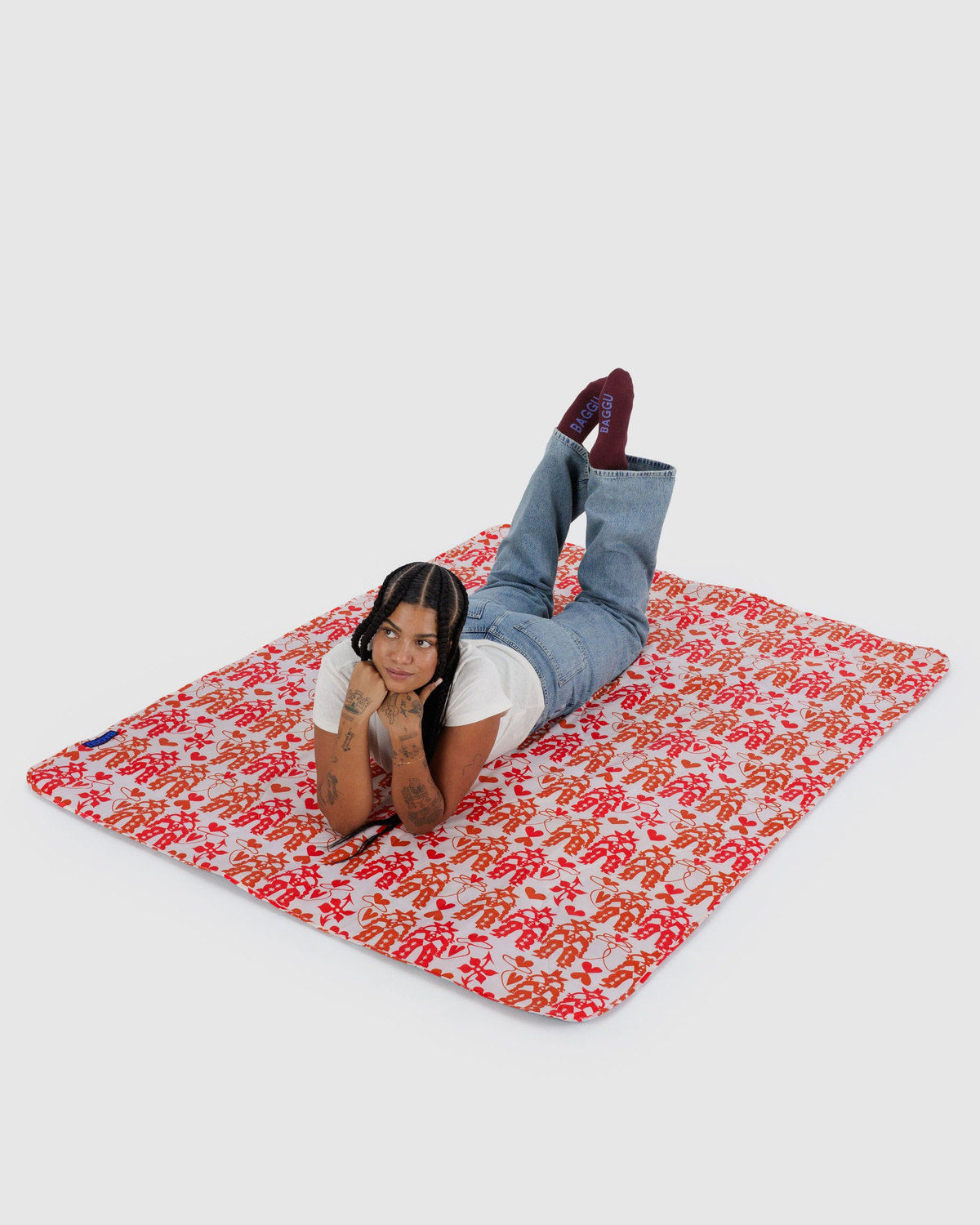 Puffy Picnic Blanket Cowgirl