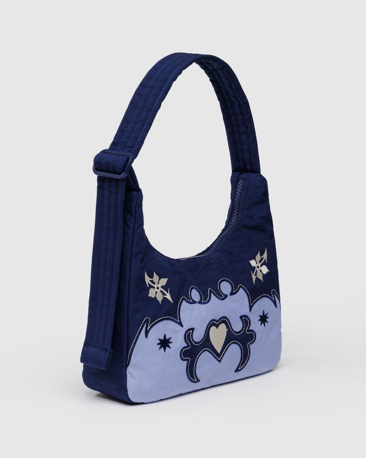 Mini Nylon Shoulder Bag  Western Appliqué