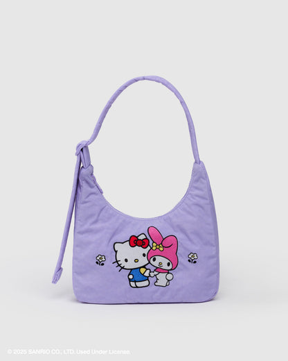 Mini Nylon Shoulder Bag  Embroidered Hello Kitty & My Melody