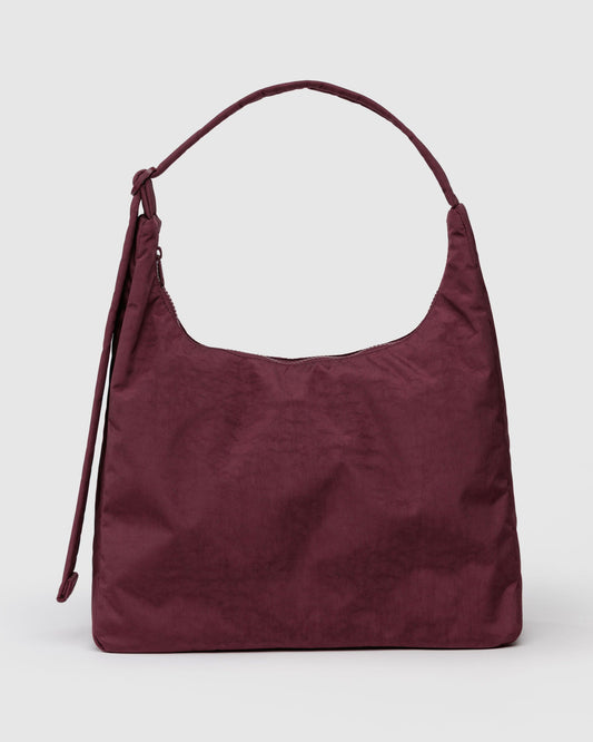 Nylon Shoulder Bag Mahogany
