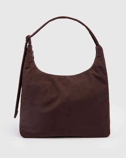 Nylon Shoulder Bag Coffee