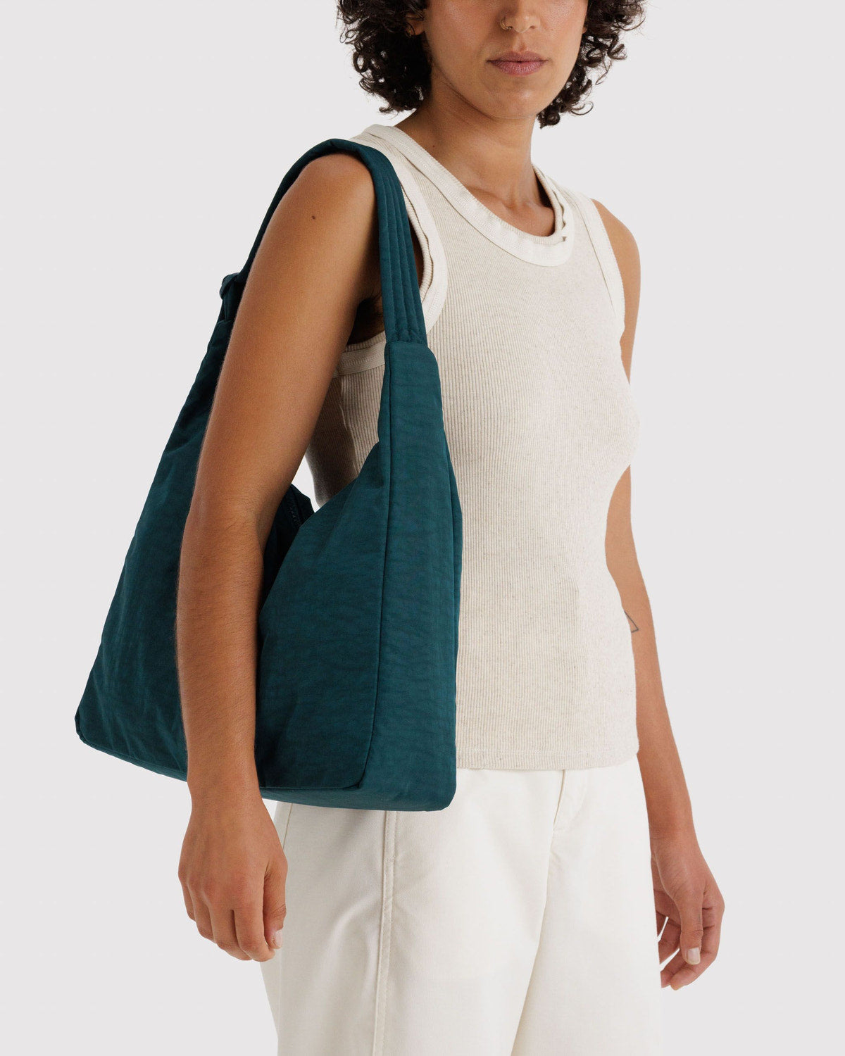 Nylon Shoulder Bag Deep Sea