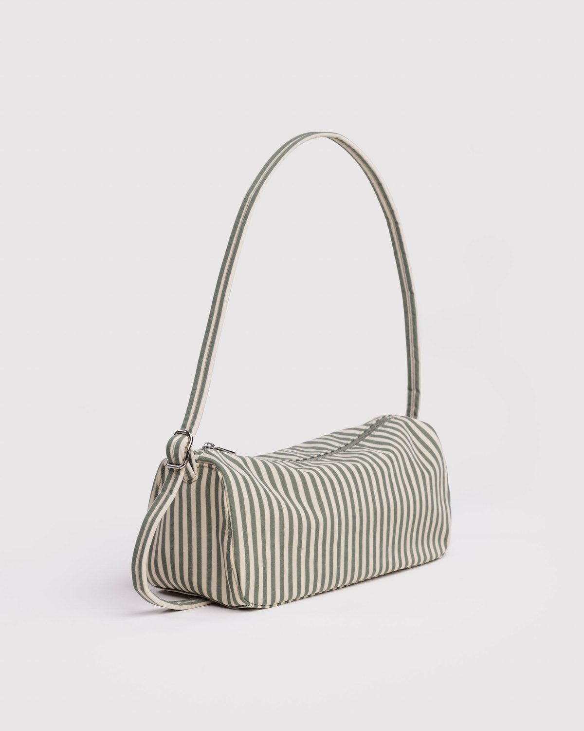 Nylon Loaf Bag Sage Stripe