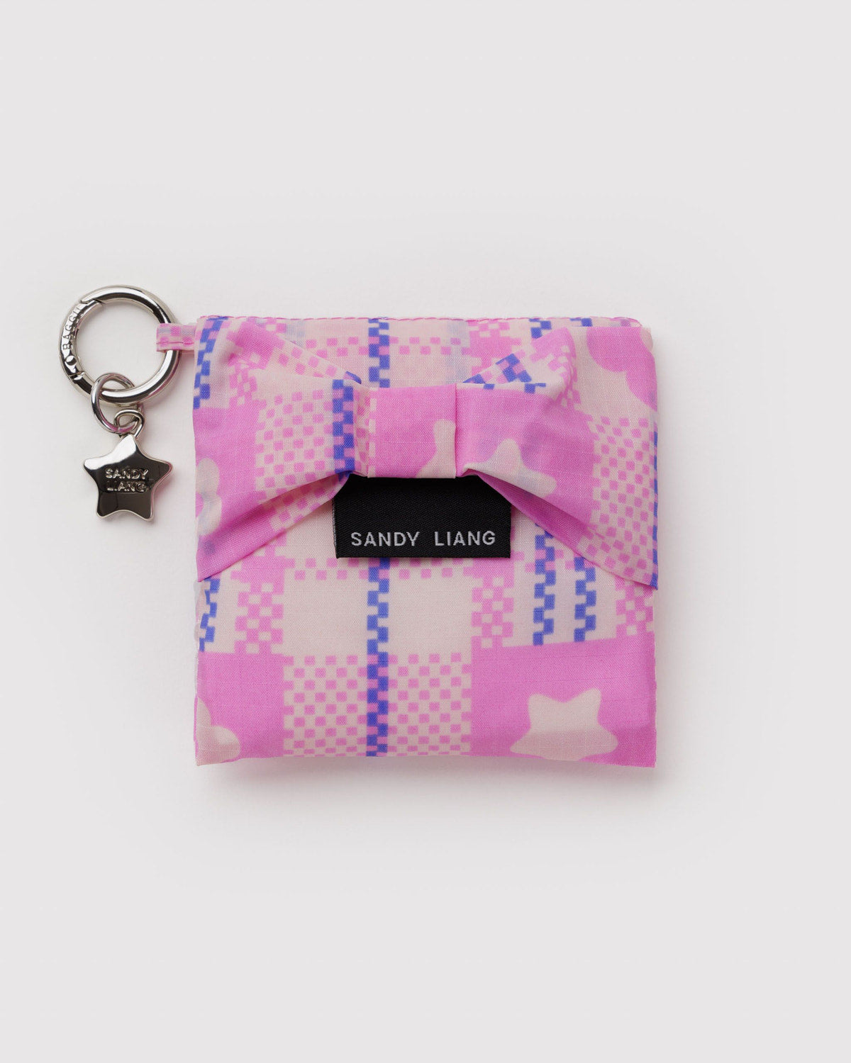 Baby Bow Baggu Market Plaid Pink